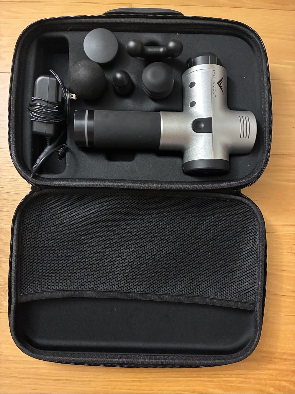 Hypervolt Massage Gun by Hyperice - Silver and Black Percussion Massager